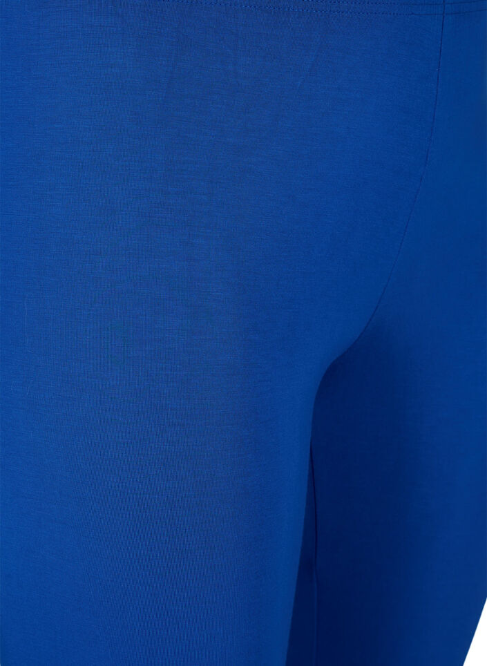 Basic 3/4-length viskosetights, Bl&aring;, Packshot image number 2