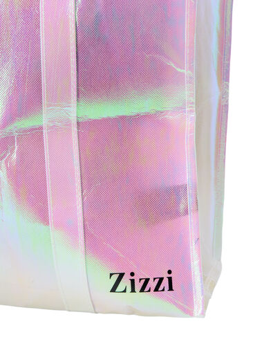 Handlepose med glidelås, Pink Metallic, Packshot image number 1