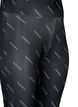 Leggings med teksttrykk, Black Radiance, Packshot image number 2