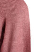 FLASH - Lang ribbestrikket cardigan med åpen front, Rosa, Packshot image number 2