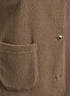 Teddy gilet med knapper og lommer, Brun, Packshot image number 3