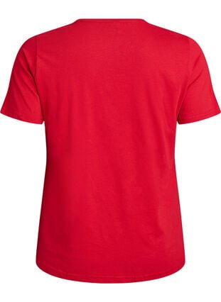 Zizzi FLASH - T-skjorte med motiv, Urban Red Rose, Packshot image number 1