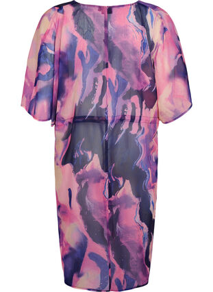 Strandkimono med trykk, Purple Swirl, Packshot image number 1