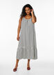 Sommerkjole med striper og A-form, Svart, Model image number 0