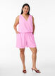 Shorts med lommer og elastisk linning, Rosa, Model image number 1