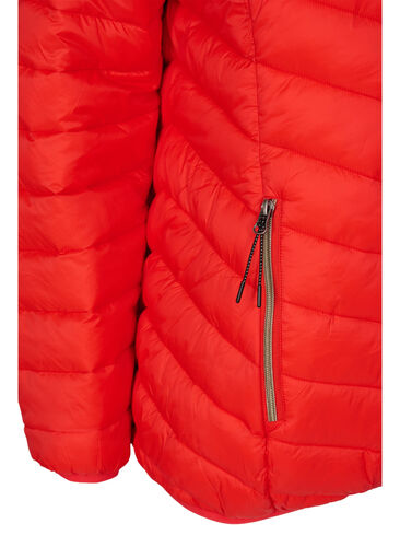 Lettvektsjakke med hette, Fiery Red, Packshot image number 3