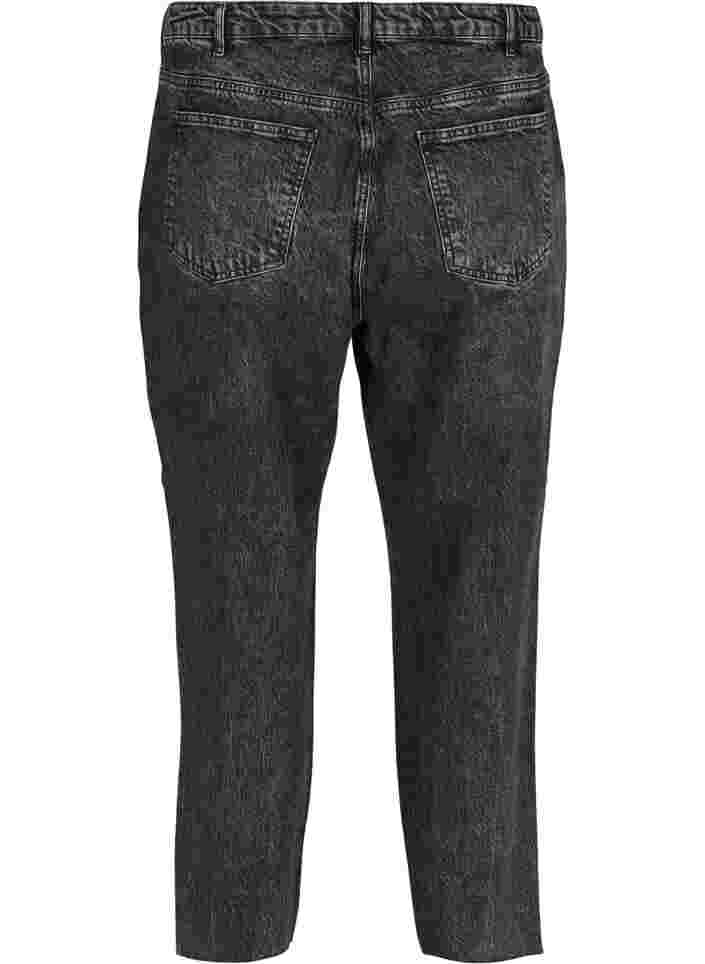 Cropped mom fit Mille jeans med en løs passform, Grey Denim 4, Packshot image number 1