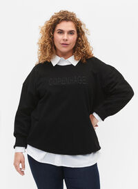Genser med brodert tekst, Black Copenhagen , Model