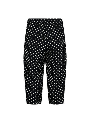 Culottebukser med mønster, Black w. Dots, Packshot image number 1