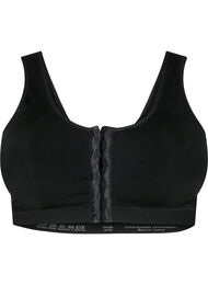Sømløs BH med lukking foran, Black