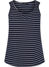 Stripete topp i bomull, Blue Stripe