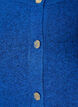 Cardigan i myk strikk med gullfargede knapper, Turkis, Packshot image number 2