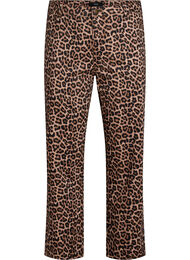 Leopardjeans med regular fit og vanlig midje, LEO AOP