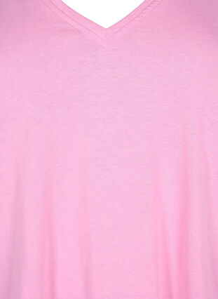 FLASH - T-skjorte med V-hals, Begonia Pink, Packshot image number 2