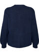 Cardigan i myk strikk med gullfargede knapper, Bl&aring;, Packshot image number 1