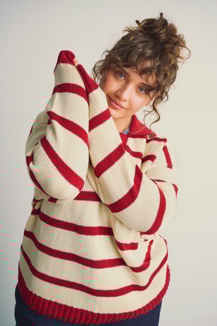 Melert T-skjorte med korte ermer, Bl&aring;, Image image number 0