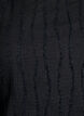 Jerseybluse med en b&oslash;lget tekstur, Svart, Packshot image number 2