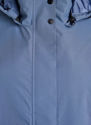 Zizzi Funksjonell kort hette vinterjakke, Blå, Packshot image number 2