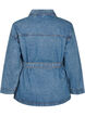 Dongerijakke med knytebelte, Blue Denim, Packshot image number 1