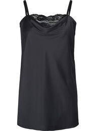 Support the breasts - Nattkjole med blonder, Black