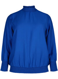 Viskosebluse med smock