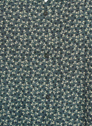 Zizzi Skjortebluse med 1/2 ermer, Grønn, Packshot image number 2