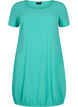 Kortermet kjole i bomull, Grønn, Packshot image number 0