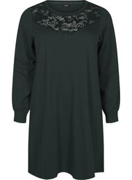 Kort joggekjole med blondedetaljer, Scarab