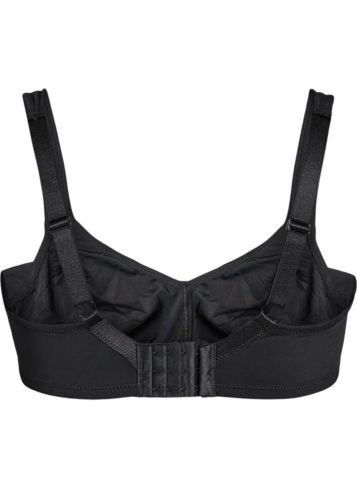 Komfort-BH med polstrede stropper, Svart, Packshot image number 1