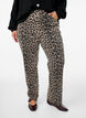 Straight fit jeans med sebraprint, Brun, Model image number 2