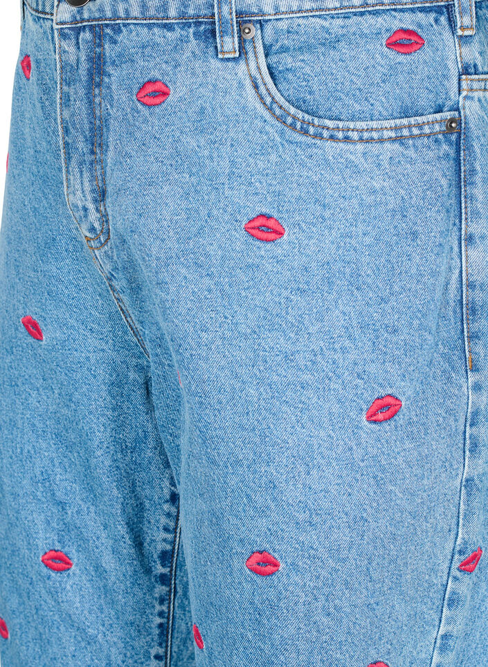 Høy midje Gemma jeans med lepper, LB Kiss, Packshot