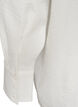 Loose fit skjorte med V-hals, Hvit, Packshot image number 3