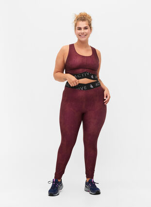 Mønstrete treningstights med 7/8-lengde, Dot AOP, Model image number 0