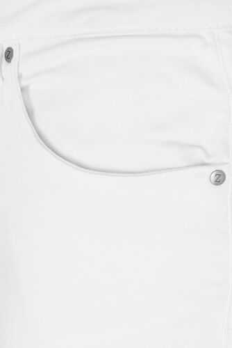 Amy capribukser med høyt liv og super slim fit, Bright White, Packshot image number 2