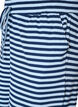 Stripete pyjamasbukser med h&oslash;y midje og vide ben, Bl&aring;, Packshot image number 2