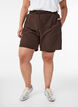 Treningsshorts med innershorts og en lomme til telefonen, Brun, Model image number 3