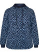 Hettegenser med trykk over hele plagget, Bl&aring;, Packshot image number 0