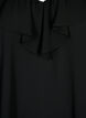 Bluse med lange ermer og volanger, Black, Packshot image number 2
