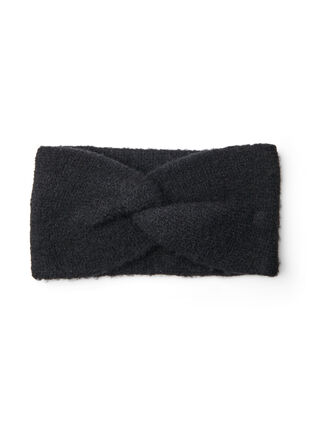 Strikket pannebånd, Black, Packshot image number 0