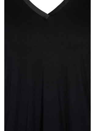 T-skjorte i viskose, Black, Packshot image number 2