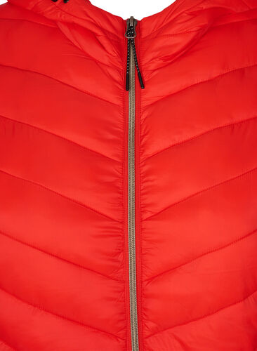 Lettvektsjakke med hette, Fiery Red, Packshot image number 2