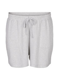 Stripete pyjamasshorts med høy midje, LGM Stripe