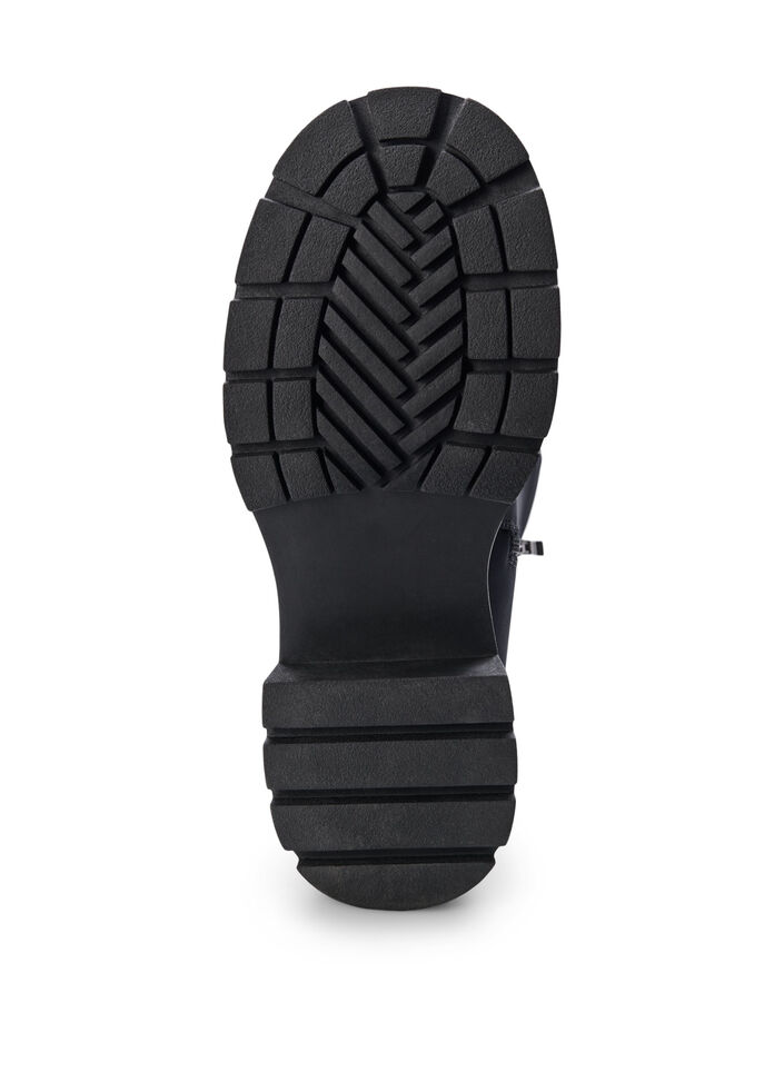 Wide fit - Høy støvlett med stretch, Black, Packshot image number 2
