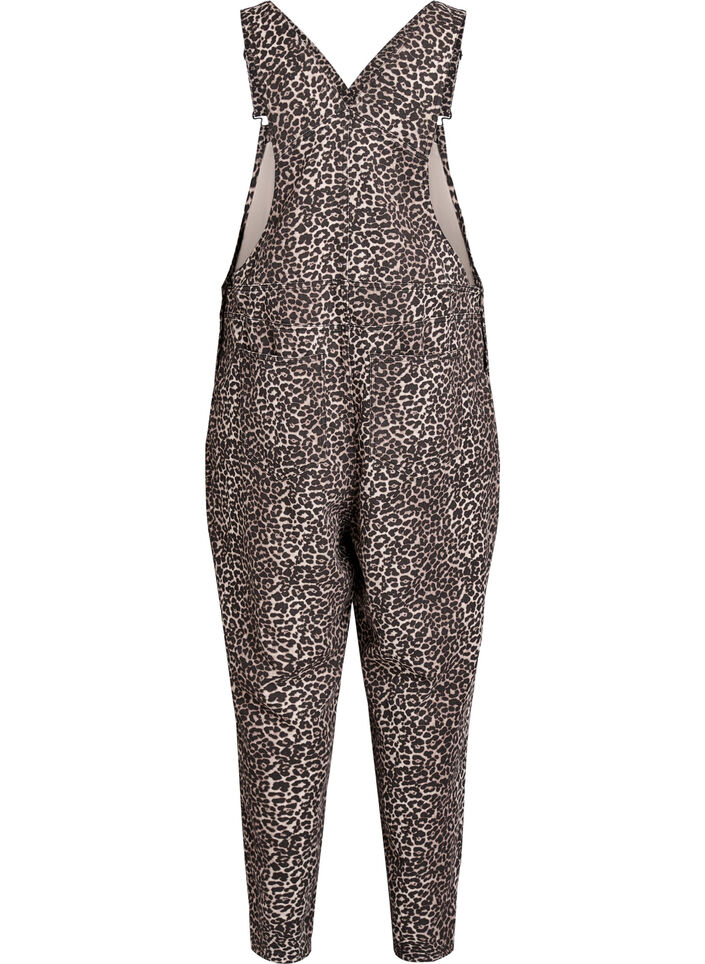 Leopardmønstret denim-snekkerbukse., Light LEO, Packshot
