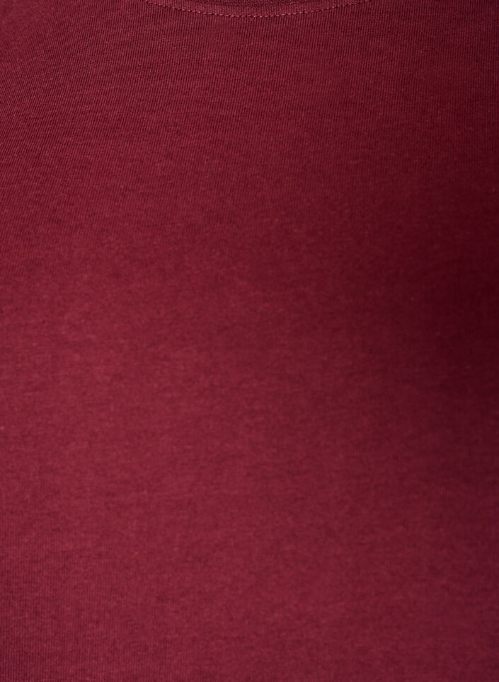 Boxy bomulls T-skjorte, R&oslash;d, Packshot image number 2
