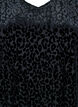 Kortermet bluse med leopardmønster, Black, Packshot image number 2