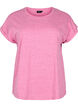 Melert T-skjorte med korte ermer, Rosa, Packshot image number 0