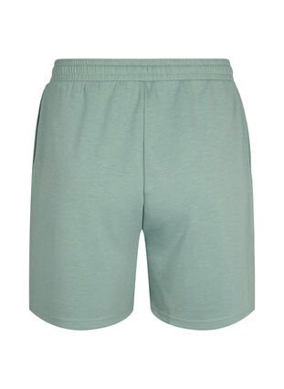 Shorts i modalblanding med lommer, Chinois Green, Packshot image number 1