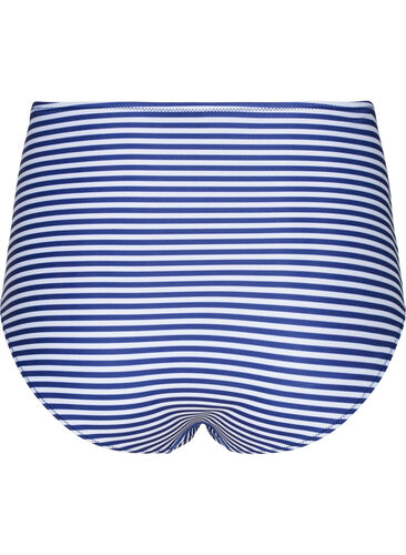 Blomstrete bikinitruse med høyt liv, Blue Striped, Packshot image number 1