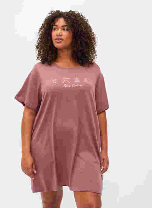 Oversize pysjamas T-skjorte i økologisk bomull